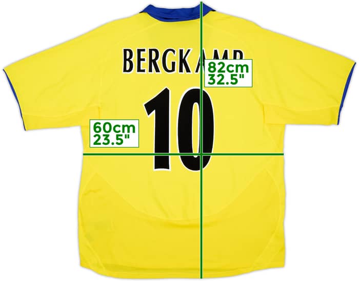 2003-05 Arsenal Away Shirt Bergkamp #10 - 8/10 - (XL)