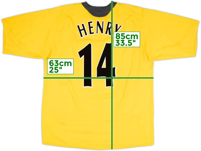 2005-06 Arsenal Away Shirt Henry #14 - 8/10 - (XXL)