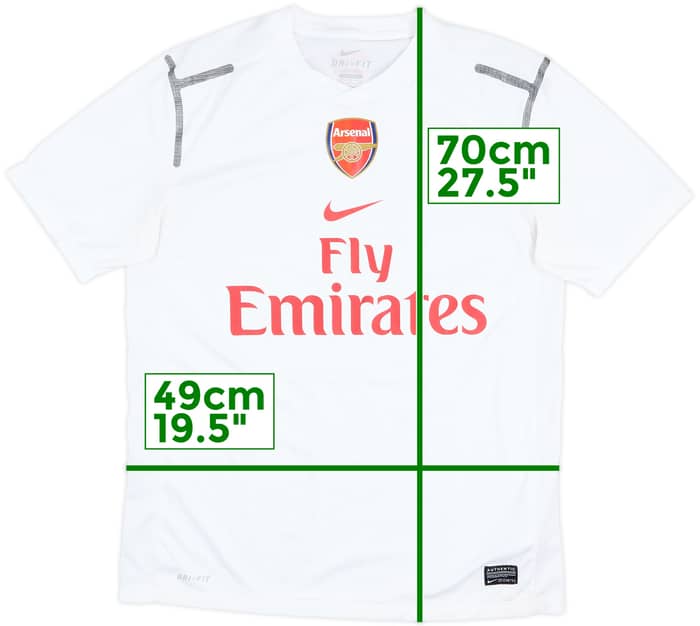 2012-13 Arsenal Authentic Nike Training Shirt - 8/10 - (M)