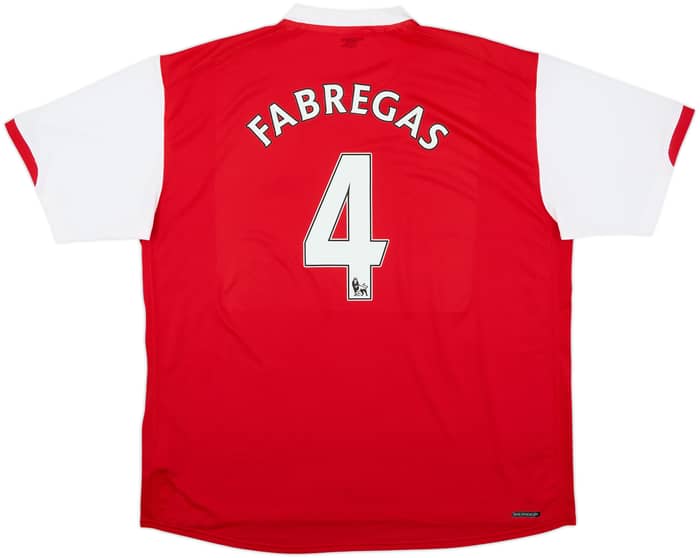 2006-08 Arsenal Home Shirt Fabregas #4 - 7/10 - (XXL)