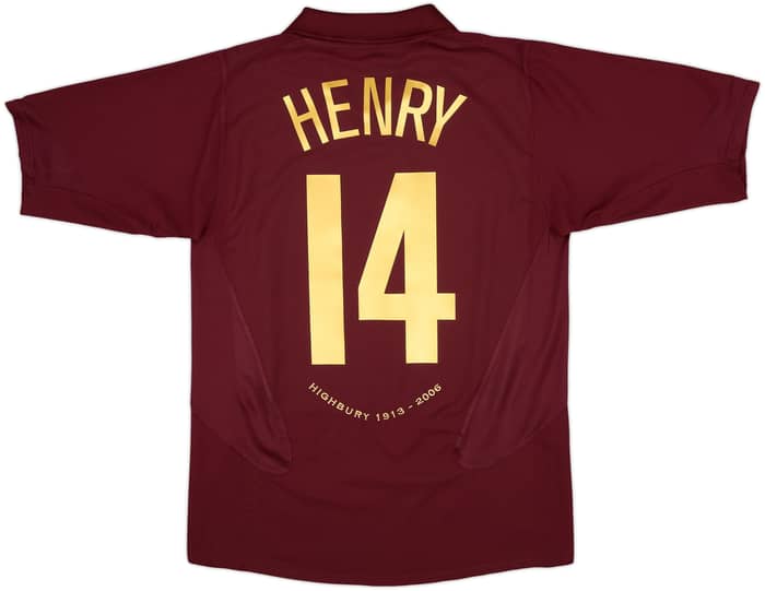 2005-06 Arsenal Camiseta Local Henry #14 - 9/10 - (M)