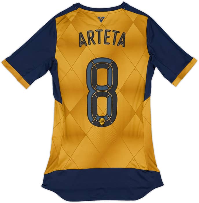 2015-16 Arsenal Player Issue (ACTV Fit) Away Shirt Arteta #8 (S)