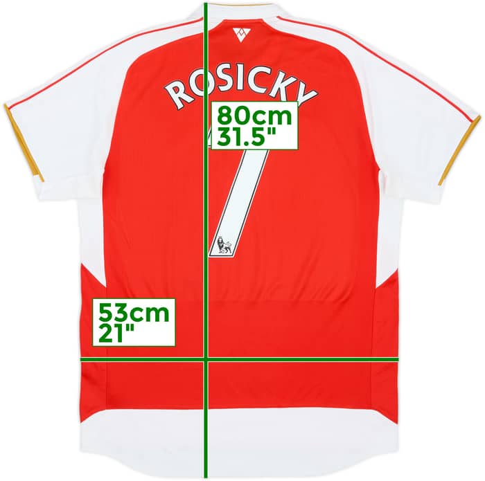 2015-16 Arsenal Home Shirt Rosicky #7 - 9/10 - (L)
