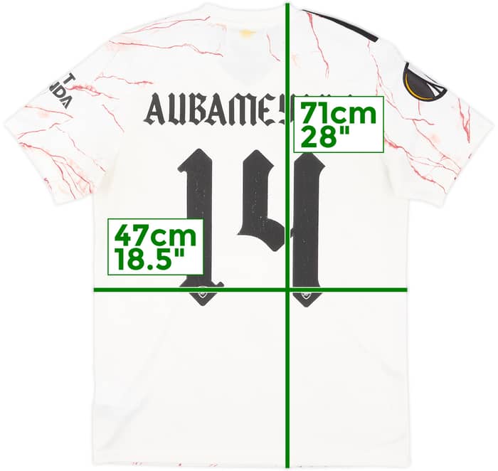 2020-21 Arsenal Away Shirt Aubameyang #14 - 6/10 - (M)