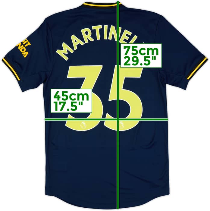 2019-20 Arsenal Player Issue Third Shirt Martinelli #35 (S)