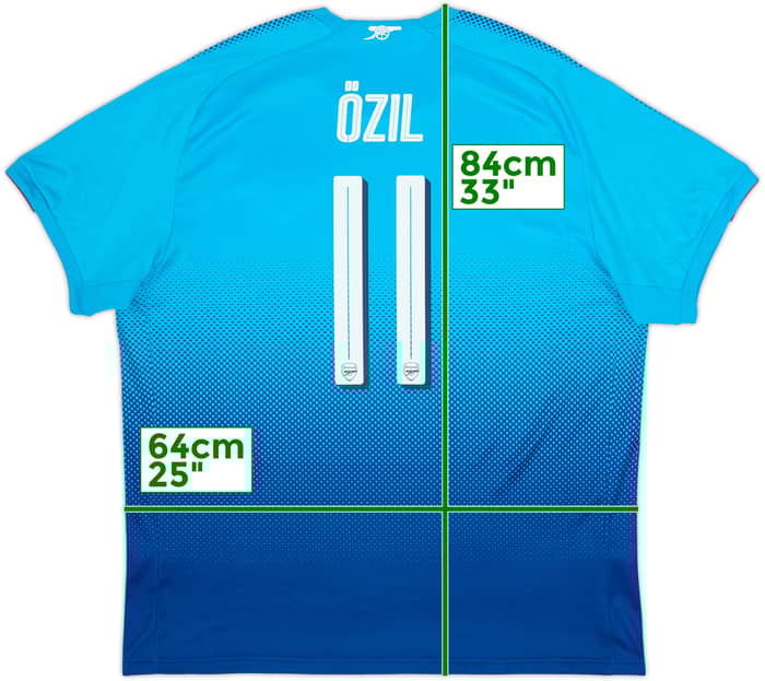 2017-18 Arsenal Away Shirt Ozil #11 - 8/10 - (XXL)