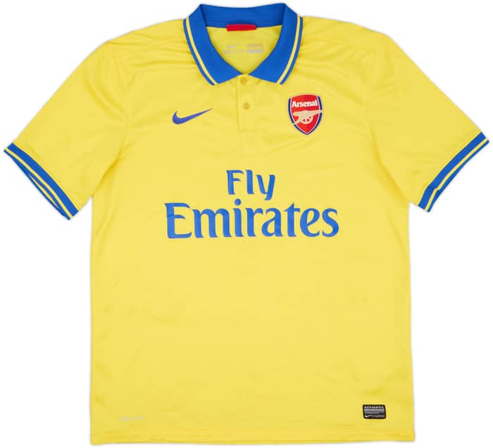 2013-14 Arsenal Visitante Camiseta Arteta #8 - 8/10 - (L)