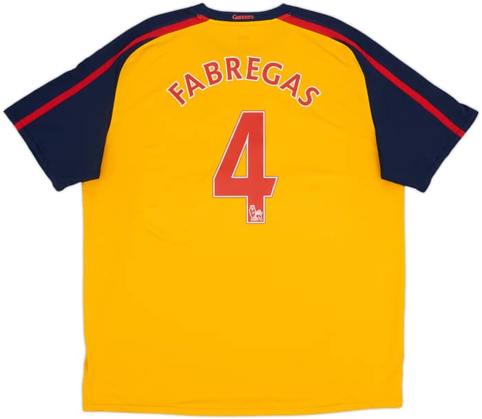 2008-09 Arsenal Away Shirt Fabregas #4 - 7/10 - (XXL)