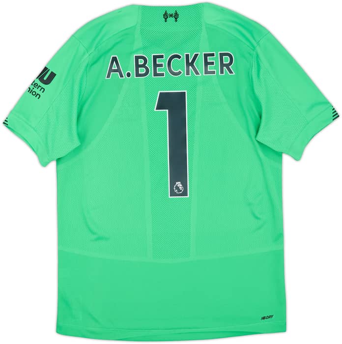 2019-20 Liverpool GK Shirt A.Becker #1 - 8/10 - (S)