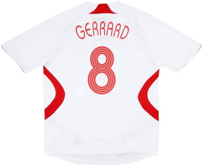 2007-08 Liverpool Away Shirt Gerrard #8 - 8/10 - (XL)