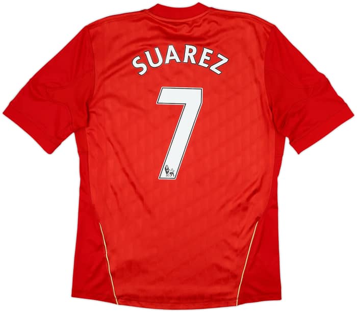 2010-12 Liverpool Home Shirt Suarez #7 - 6/10 - (M)