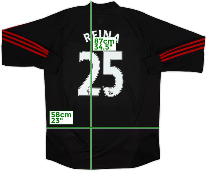Camiseta de portero del Liverpool 2008-09 Reina #25 - 7/10 - (L)