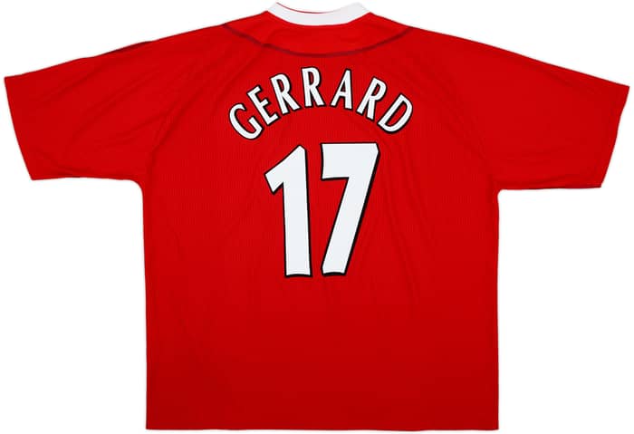 2002-04 Liverpool Home Shirt Gerrard #17 - 7/10 - (XXL)