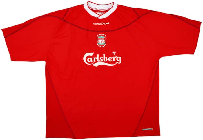 2002-04 Liverpool Home Shirt Gerrard #17 - 7/10 - (XXL)