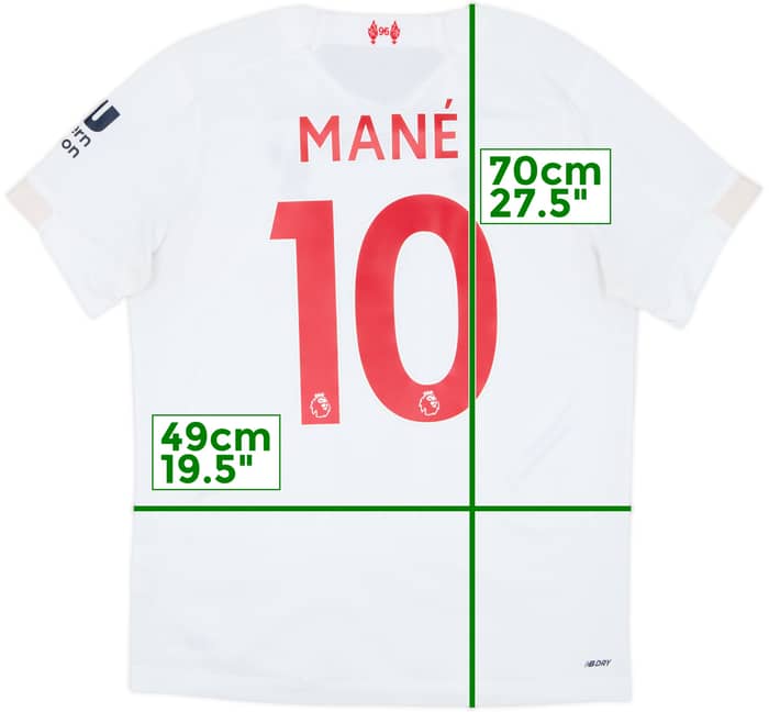 2019-20 Liverpool Away Shirt Mane #10 - 8/10 - (M)