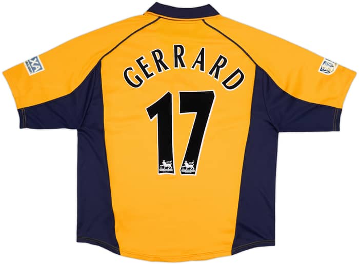 2000-02 Liverpool Away Shirt Gerrard #17 - 7/10 - (XXL)