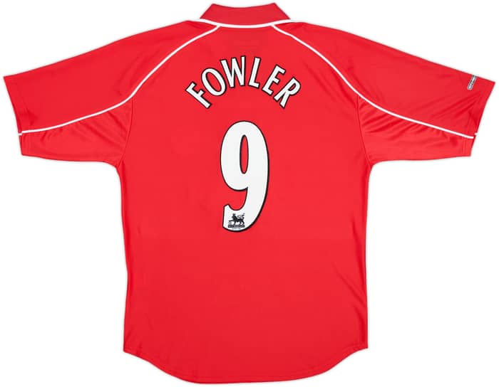 2000-02 Liverpool 'Worthington Cup Final' Home Shirt Fowler #9 - 9/10 - (S)