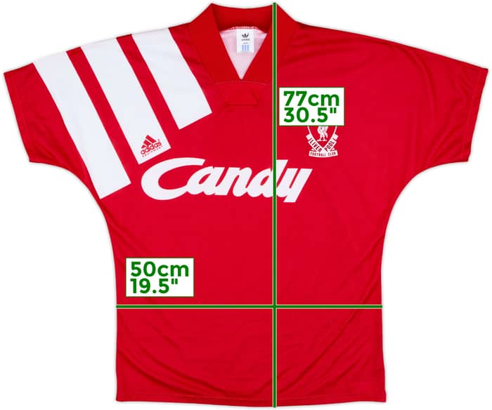 1991-92 Liverpool Home Shirt - 8/10 - (XL)