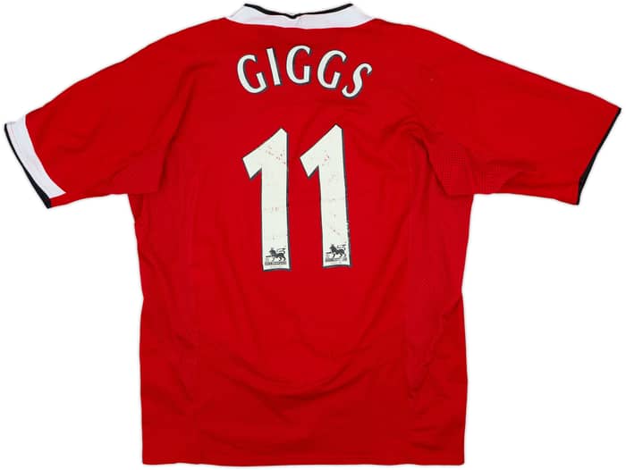 2004-06 Manchester United Home Shirt Giggs #11 - 7/10 - (L)