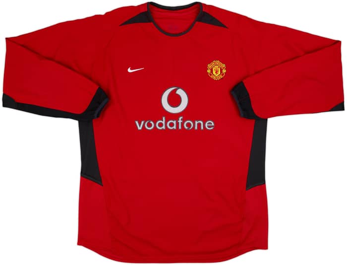 2002-04 Manchester United Home L/S Shirt Ronaldo #7 - 7/10 - (XXL)