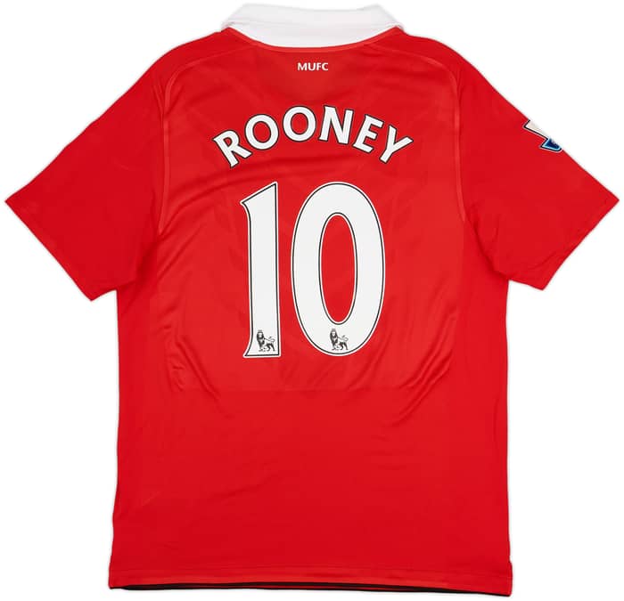 2010-11 Manchester United Home Shirt Rooney #10 - 8/10 - (M)