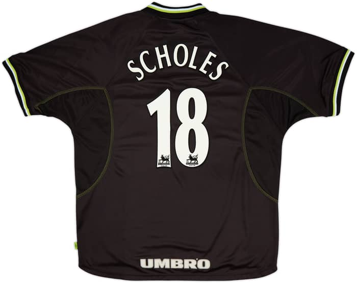 1998-99 Manchester United Third Shirt Scholes #18 - 8/10 - (XXL)