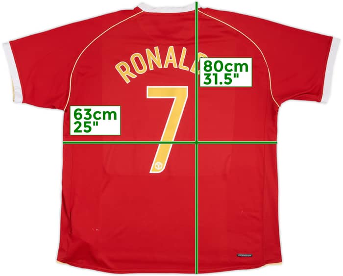 2006-07 Manchester United Home Shirt Ronaldo #7 - 7/10 - (XXL)