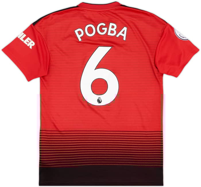 2018-19 Manchester United Home Shirt Pogba #6 - 8/10 - (S)
