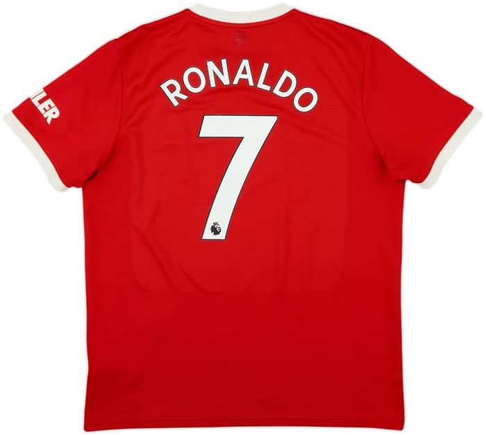 2021-22 Manchester United Home Shirt Ronaldo #7 - 7/10 - (XL)