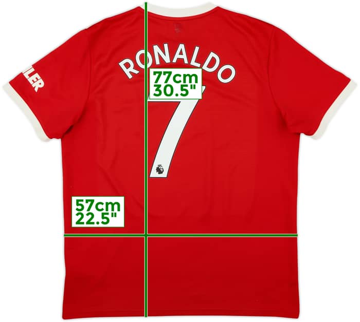 2021-22 Manchester United Home Shirt Ronaldo #7 - 7/10 - (XL)