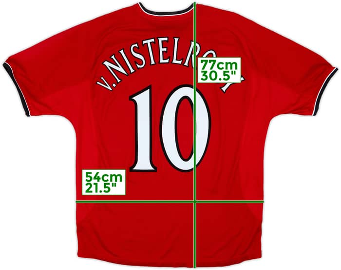 2000-02 Manchester United Home Shirt V.Nistelrooy #10 - 10/10 - (L)