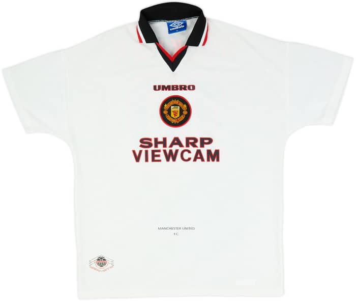 1996-97 Manchester United Away Shirt Beckham #10 - 8/10 - (XL)
