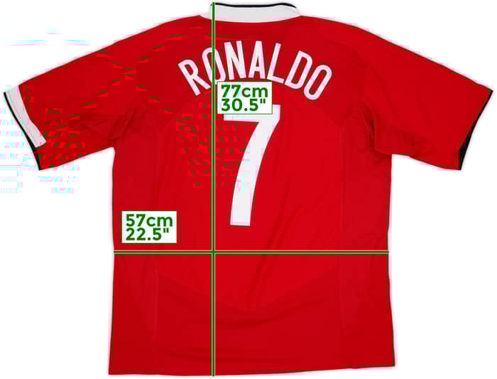 2004-06 Manchester United Home Shirt Ronaldo #7 - 7/10 - (XL)