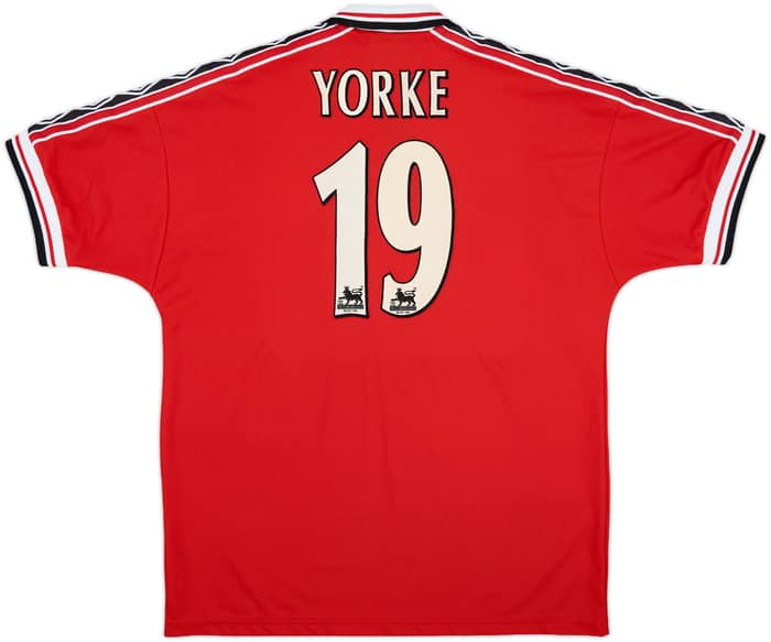 1998-00 Manchester United Home Shirt Yorke #19 - 9/10 - (L)