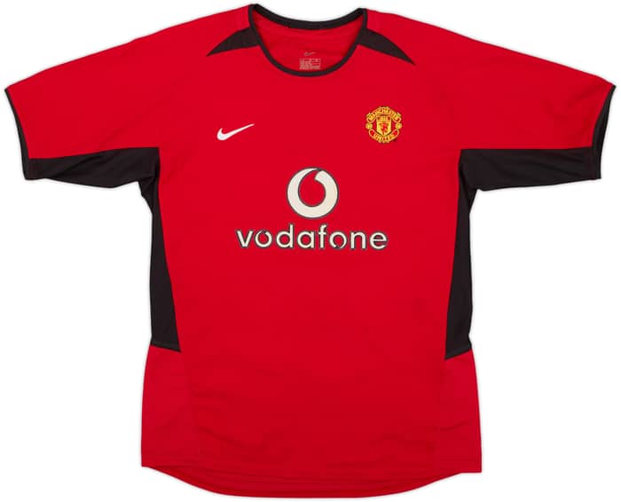 2002-04 Manchester United Home Shirt - 8/10 - (L.Boys)