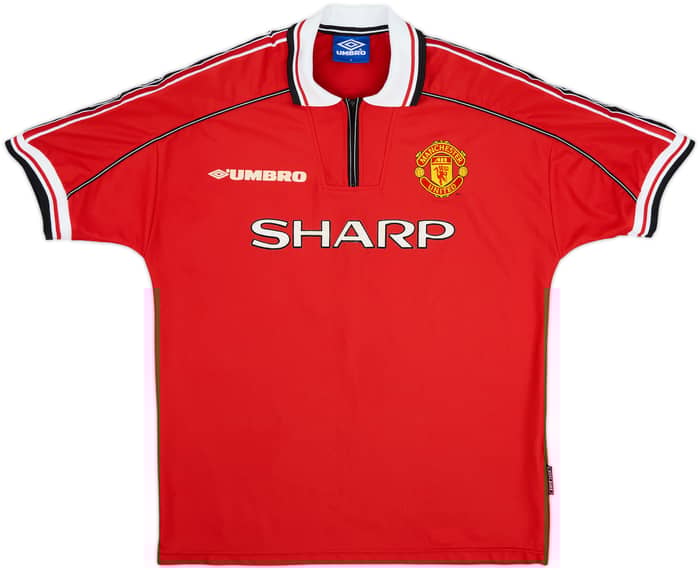 1998-00 Manchester United Home Shirt Yorke #19 - 8/10 - (L)
