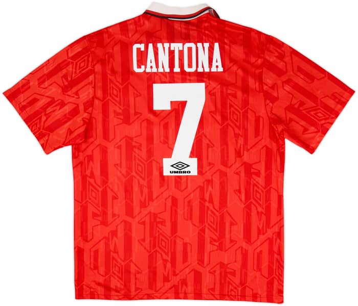 1992-94 Manchester United Home Shirt Cantona #7 - 8/10 - (XL)