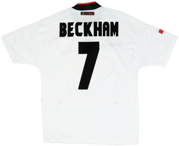 1997-99 Manchester United Away Shirt Beckham #7 - 8/10 - (M)
