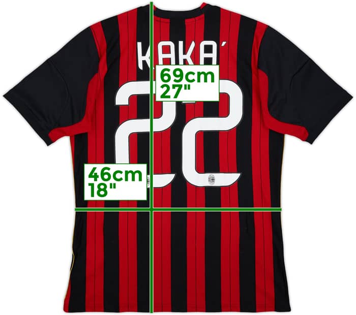 2013-14 AC Milan Home Shirt Kaka' #22 - 6/10 - (XL.Boys)