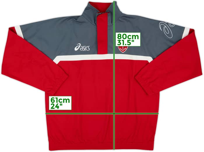 2005-06 Triestina Asics 1/4 Zip Drill Top - 7/10 - (XL)