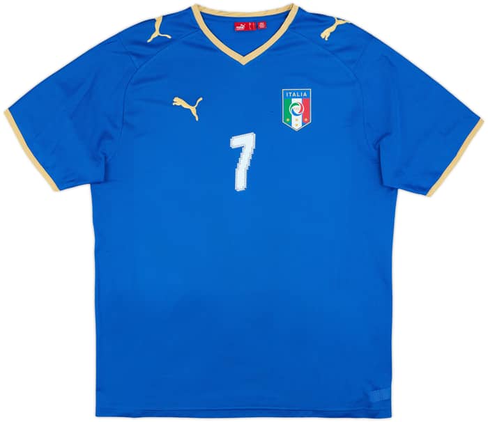 2007-08 Italy Basic Home Shirt Del Piero #7 - 8/10 - (L)