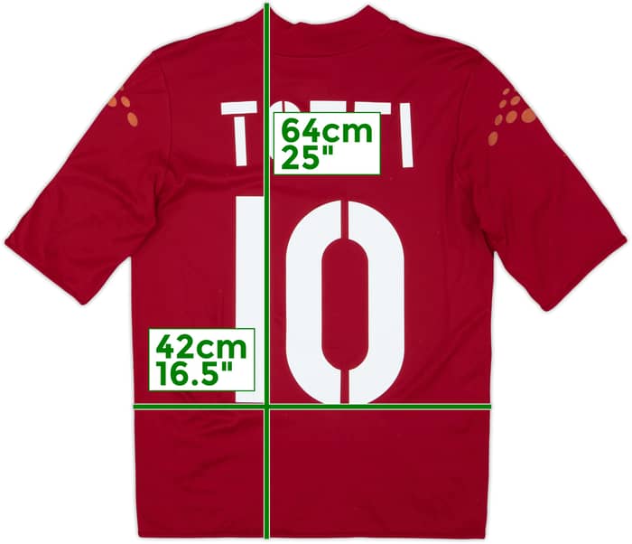 2003-04 Roma Home Shirt Totti #10 - 6/10 - (S)