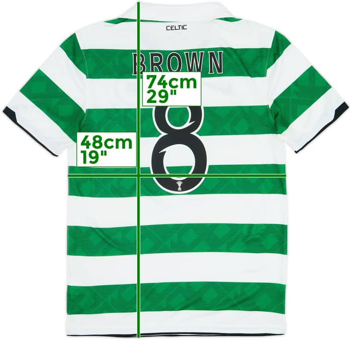 Camiseta de local del Celtic 2010-12 Marrón #8 - 8/10 - (S)