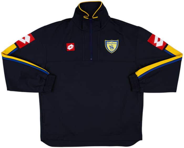 2006-07 Chievo Verona Lotto 1/4 Zip Training Top - 8/10 - (L)