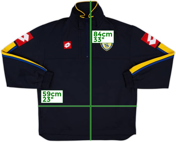 2006-07 Chievo Verona Lotto 1/4 Zip Training Top - 8/10 - (L)