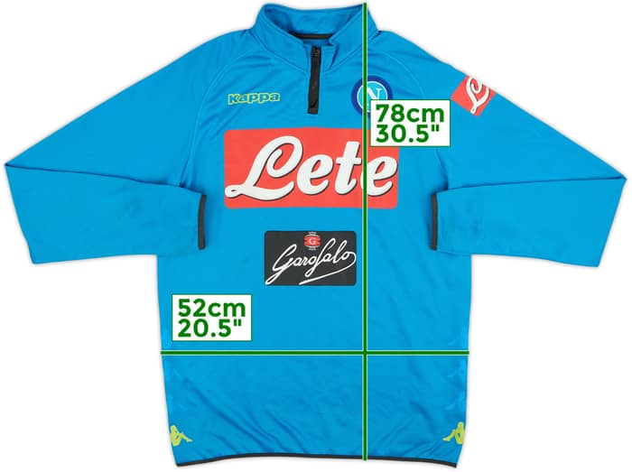 2016-17 Napoli Kappa 1/4 Zip Drill Top - 7/10 - (XL)