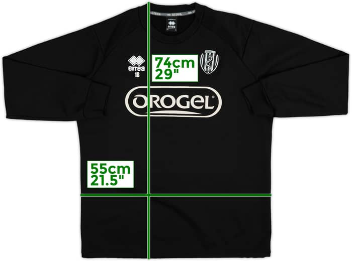 2013-14 Cesena Errea Player Issue Sweat Top #18 - 9/10 - (L)
