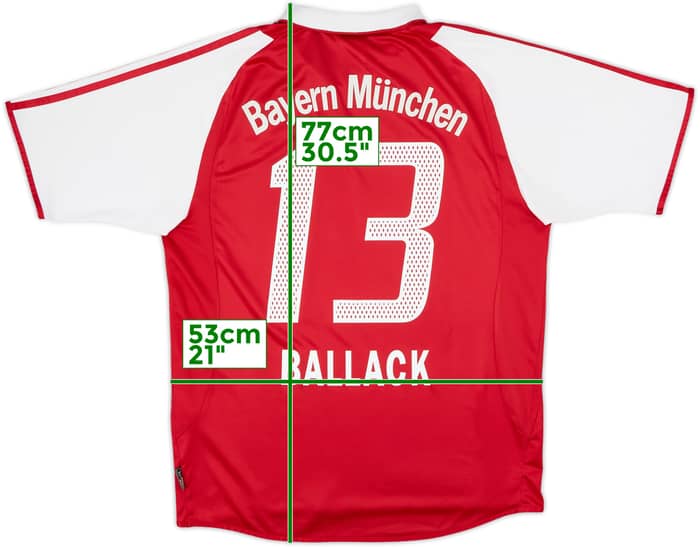 2003-04 Bayern Munich Home Shirt Ballack #13 - 6/10 - (M)