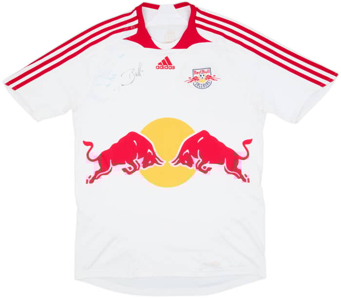 2007-08 Red Bull Salzburg Signed Home Shirt - 6/10 - (M)