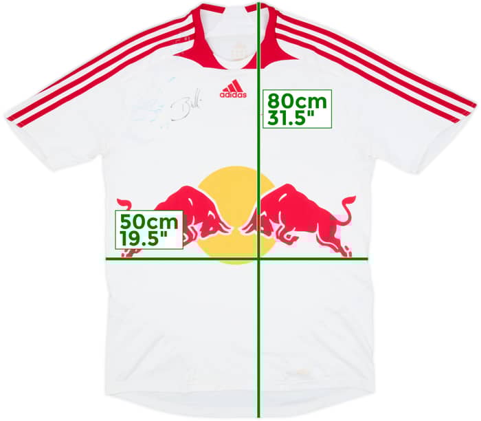 2007-08 Red Bull Salzburg Signed Home Shirt - 6/10 - (M)